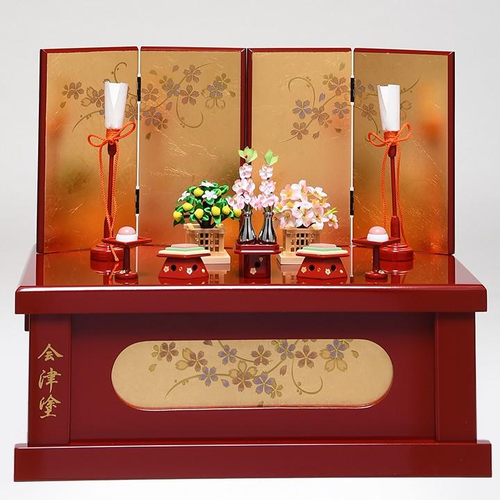 木目込収納】【親王飾】木目込人形 親王飾：若菜雛 草園作：収納タイプ