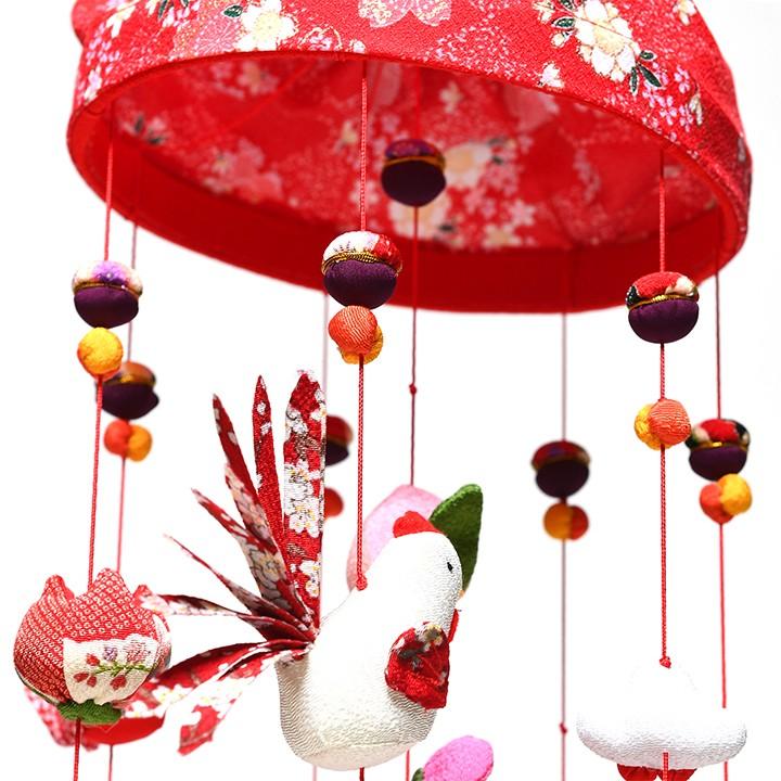 ひな祭り 吊るし飾り(みやび) 赤 高さ(80cm) つるし飾】【ひな人形】雅