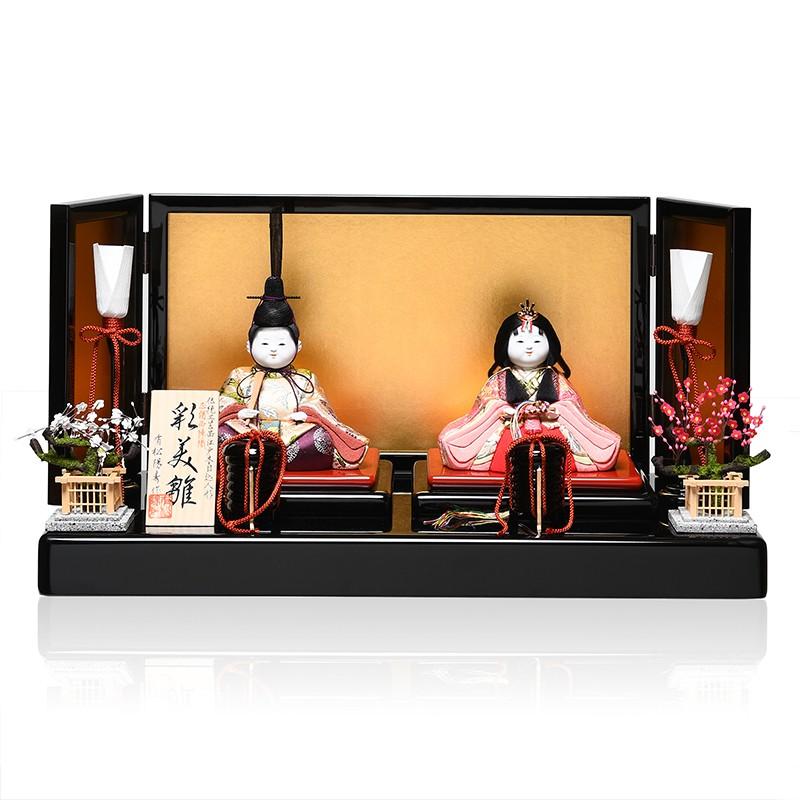 江戸木目込】【木目込親王飾】木目人形：彩美雛：有松陽寿作『有松人形 