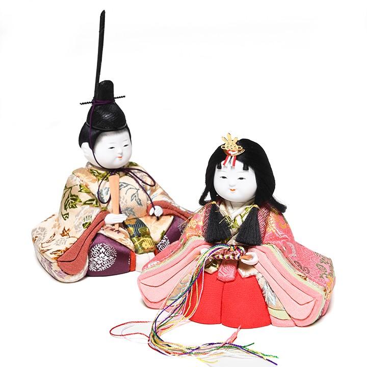 江戸木目込】【木目込親王飾】木目人形：彩美雛：有松陽寿作『有松人形 