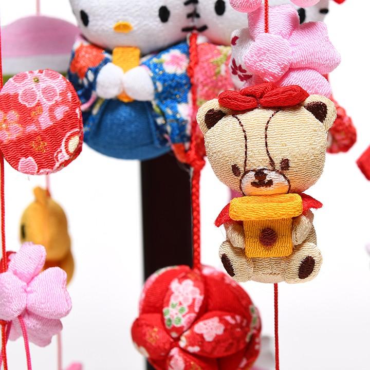 サンリオつるし雛】傘付ハローキティつるし雛「被布・メモリアル