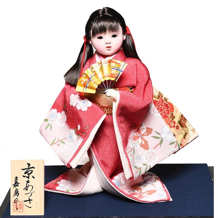 【わらべ人形】【浮世・御所人形】8号京あずさ：嘉房作【雛人形】 
