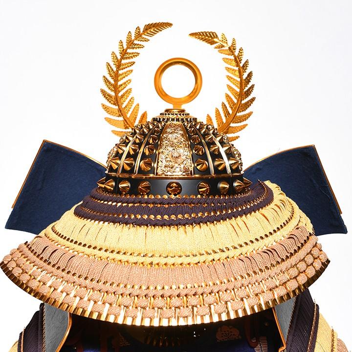 【着用鎧】三歳〜七歳着用徳川家康公大鎧床飾り：龍玉作【五月人形】【鎧平飾り】【稚児鎧】_2