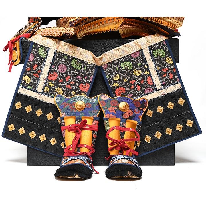 【着用鎧】三歳〜七歳着用徳川家康公大鎧床飾り：龍玉作【五月人形】【鎧平飾り】【稚児鎧】_6