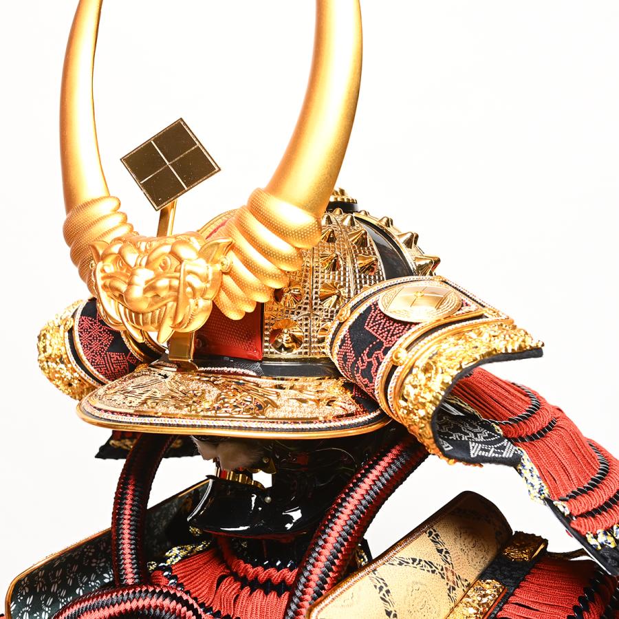 5月人形 兜 徳川家康公 旭翠作 正絹織