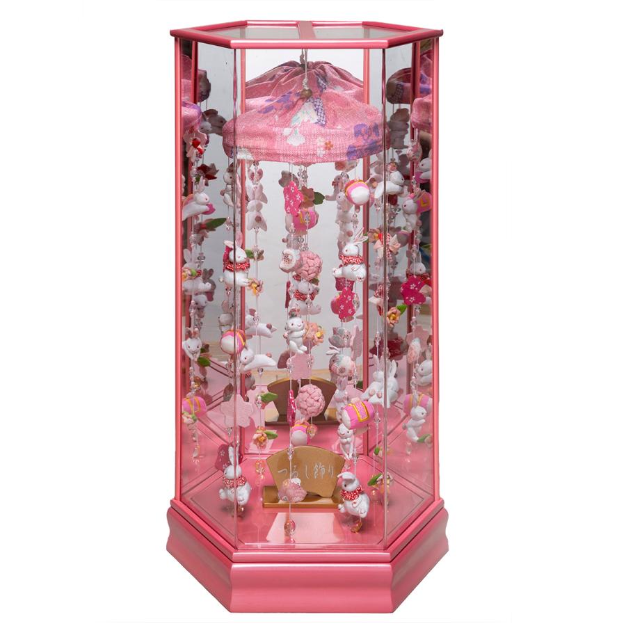 つるし飾り】はる(極小) ガラスケース付き 3-A17 〈女の子〉[223