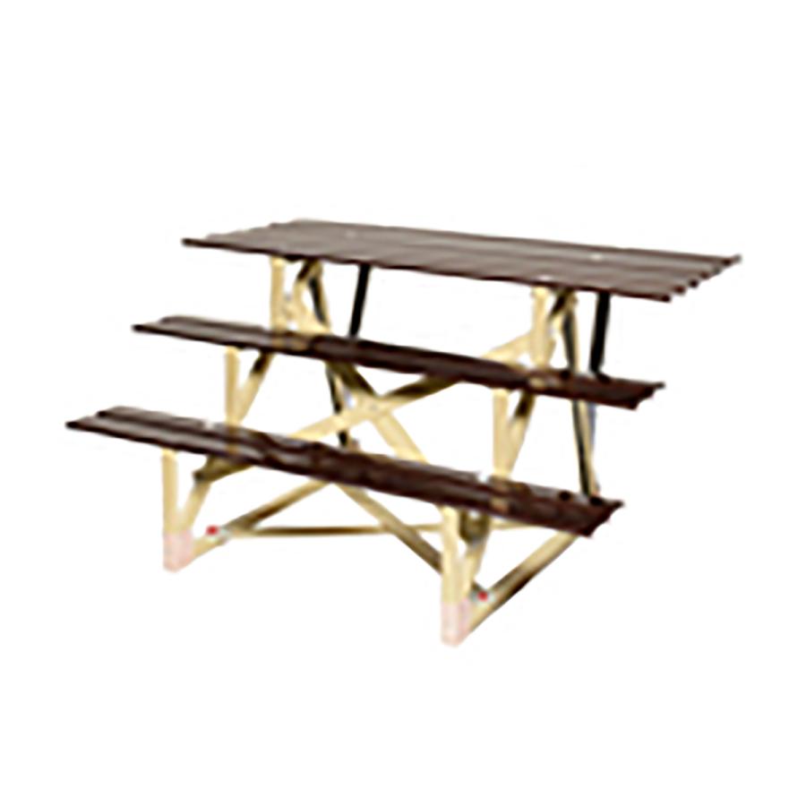 お雛様 ワンタッチホック式 雛段 三段フエルトン毛氈付ひな人形