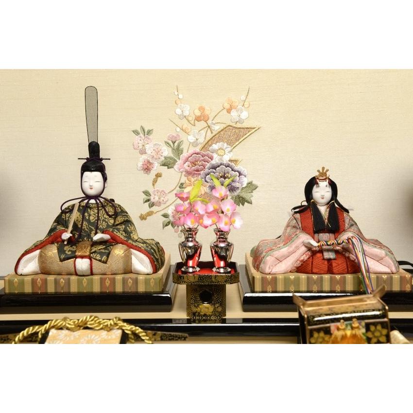 木目込親王】【雛人形】 木目込人形：桃山雛：木村一秀作【木目込