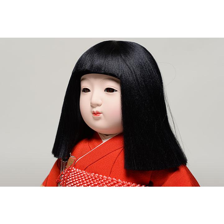 市松人形 12号市松人形：正絹京染手縫衣裳ケース入：元賀章介作 : 人形