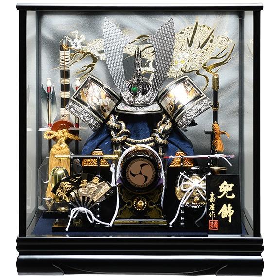 ニ武将samurai 赤備えトンボ 三日月兜 armor 五月人形 ニ武将samurai 赤