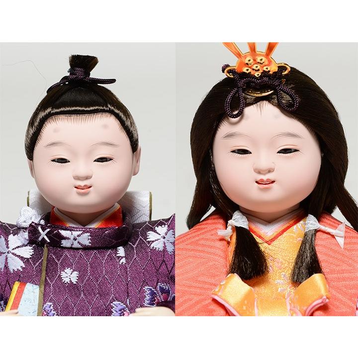 おぼこ雛】【親王飾】京小十番親王五寸官女?収納雛?：草園作