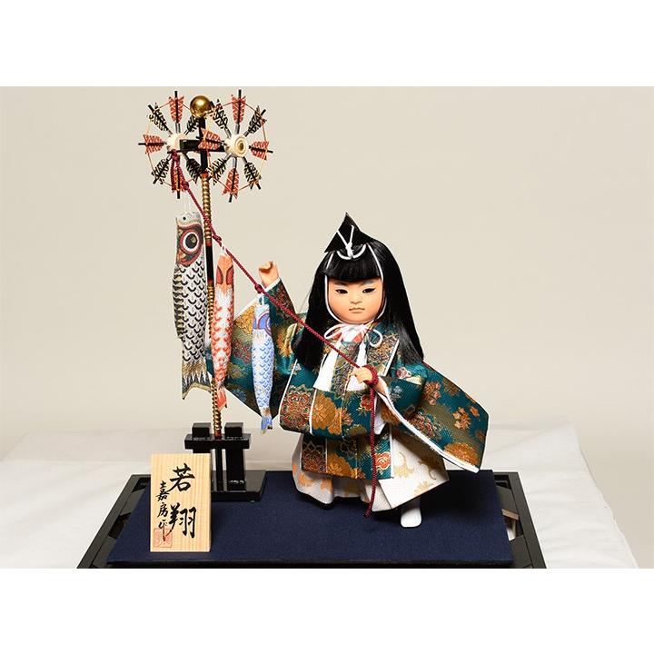五月人形】【ご進物ケース】6号若翔 鯉のぼり :嘉房作【武者人形
