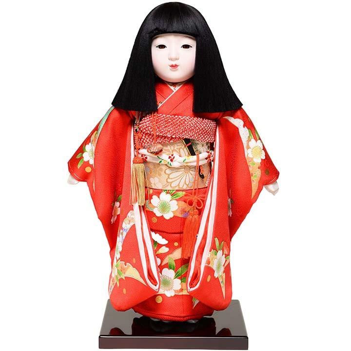 元賀章介作 市松人形 別染正絹着物希少作品