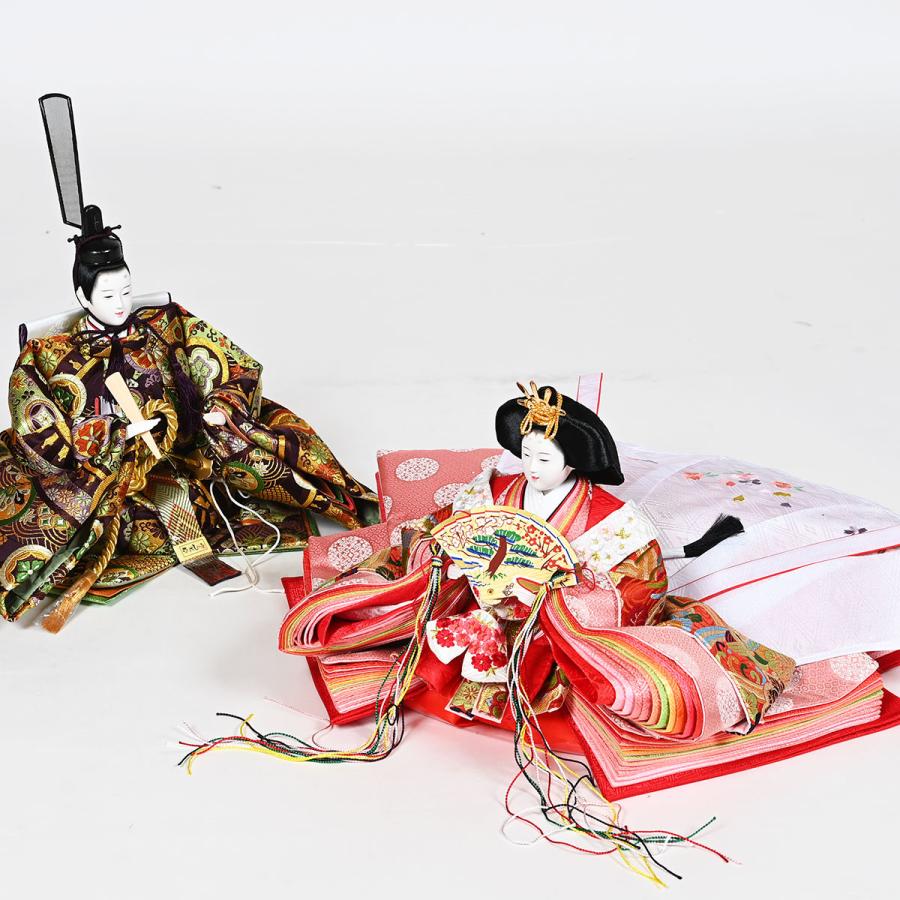 七段飾】鎌倉雛 木製段：十番親王 三五十三人揃 伏見屋監修【杢