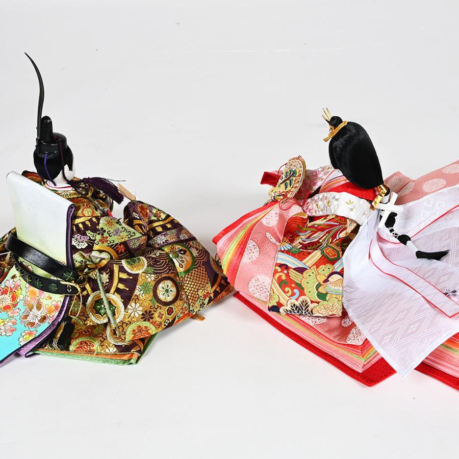 七段飾】鎌倉雛 木製段：十番親王 三五十三人揃 伏見屋監修【杢