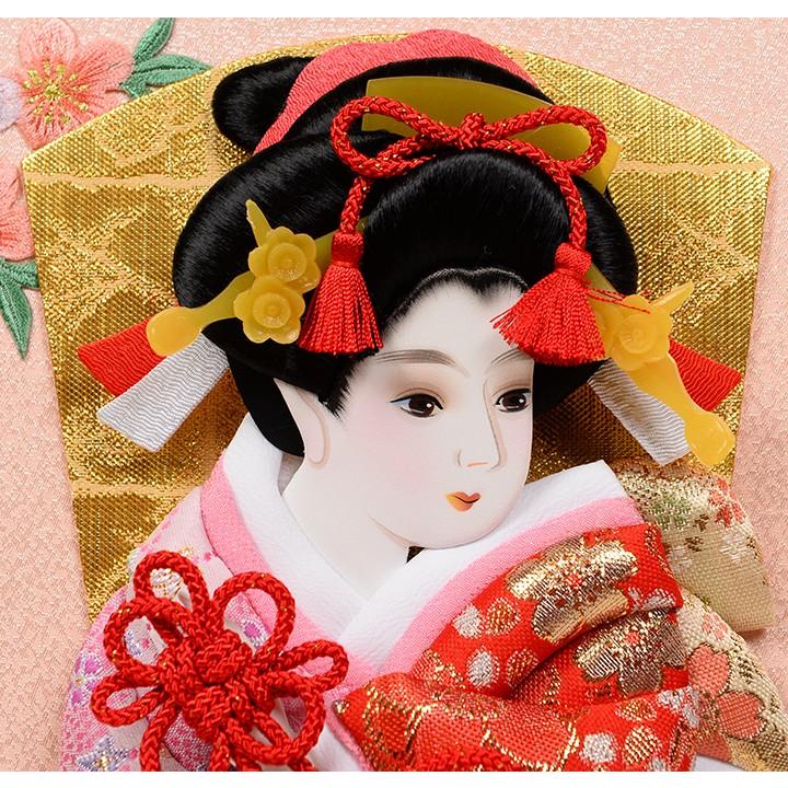 10号押絵：本仕立て結び帯押絵羽子板額飾：伏見監修 : 人形の伏見屋