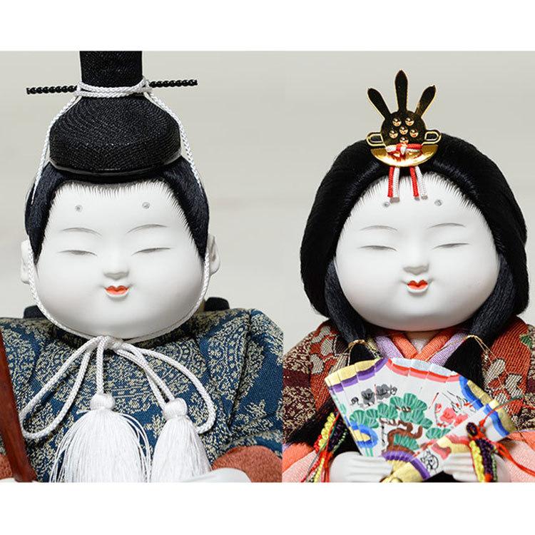 木目込／親王飾木目人形：・敬愛雛：有松陽寿作 : 人形の伏見屋 - 通販 