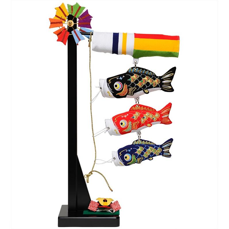室内鯉のぼり】【つるし飾り】卓上鯉のぼりと兜（特小）【こいのぼり