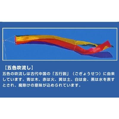 5mナイロンSky鯉のぼり6点セット【庭園用鯉のぼりセット 】 : 人形の