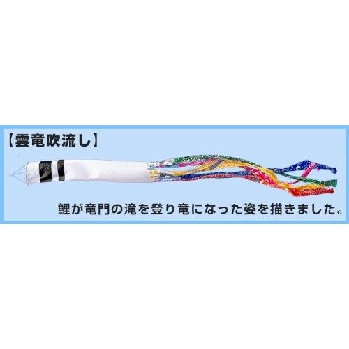 5m黄金金箔鯉のぼり雲竜吹流し6点セット【家紋・名入対応 5m黄金金箔鯉のぼり雲竜吹流し6点セット【家紋・名入対応
