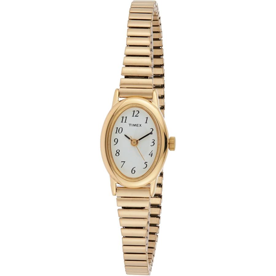 【並行輸入品】Timex T21872 女性のゴールドブレスレットバンドホワイトスマートウォッチダイヤル : Global Plaza ...
