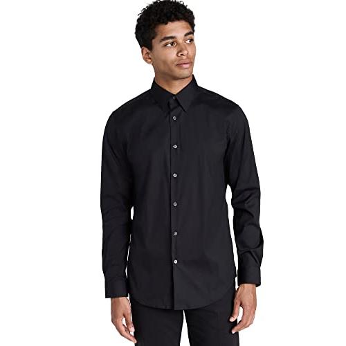 並行輸入品】Theory メンズ シルヴァイン 長袖 ボタンダウン