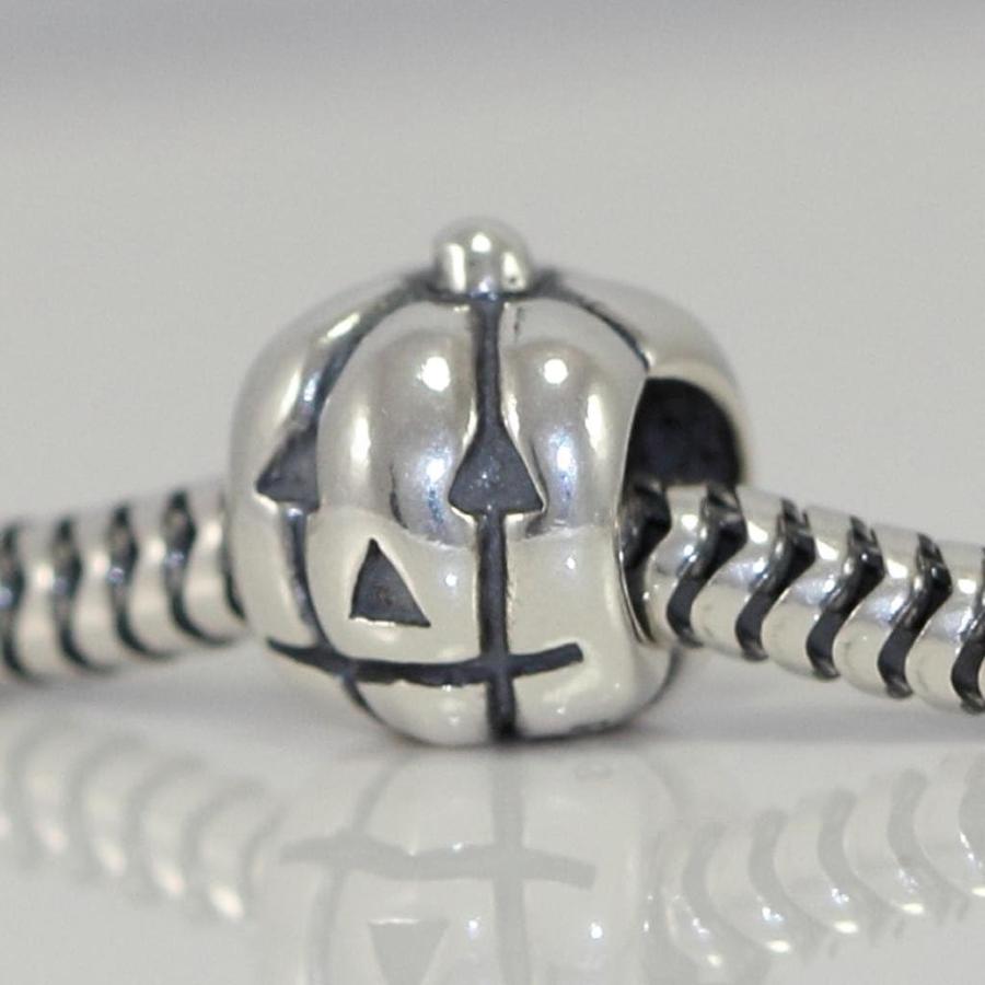 Adabele 1pc Authentic Sterling Silver Hypoallergenic Happy Pumpkin Bead Charm Compatible with Pandora All Other Charm Bracelet Necklace Women Jewel｜fusion-f｜05