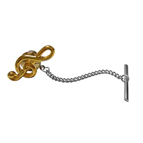 【並行輸入品】Gold Toned Music Musical Treble Noteタイタック Kiola Designs Gold Tone