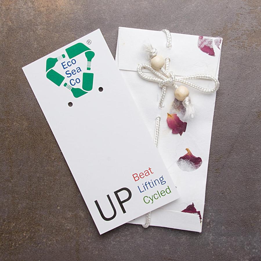 【並行輸入品】Sea Glass Crinkle Earrings (Seafoam) - Sterling Silver Drop Earrings |  | 04