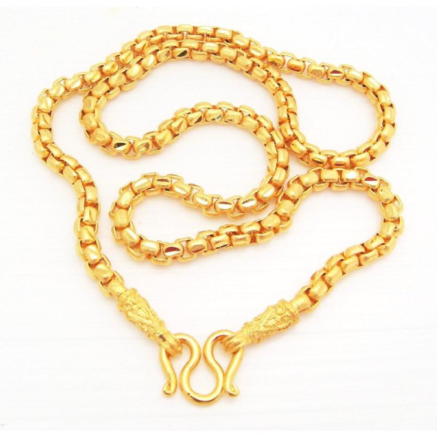 チェーン 22K 23K 24K タイ バット ゴールド GP ネックレス 20 チェーン 22K 23K 24K タイ バット ゴールド GP ネックレス 20