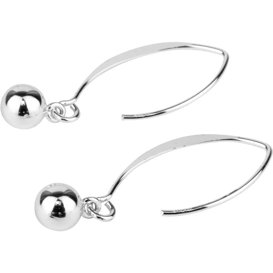 並行輸入品】Sterling Silver Ear Wire Threader Ball Drop