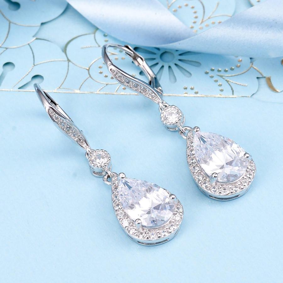 エレクイーン]EleQueen ピアス S925 シルバー 純銀製 ジルコニア 