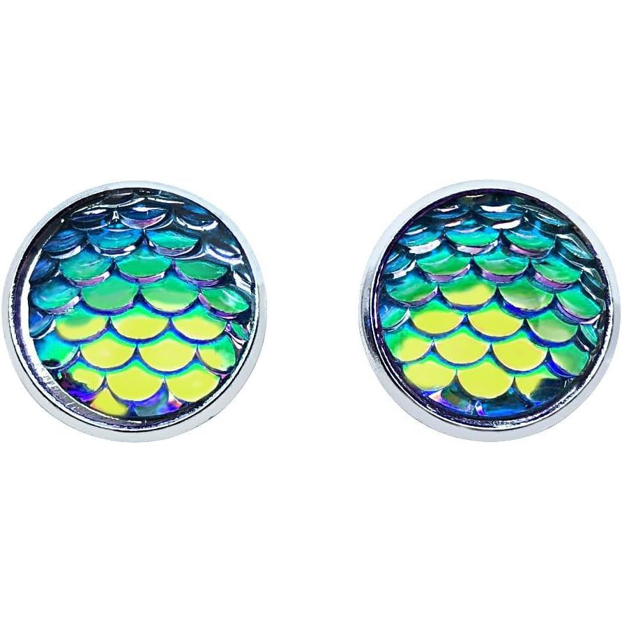 【並行輸入品】AMOR SPES カラーチェンジ オーシャンプリンセススタイル マーメイド シーメイド 海乙女 スタッドイヤリング レディース ガール | 