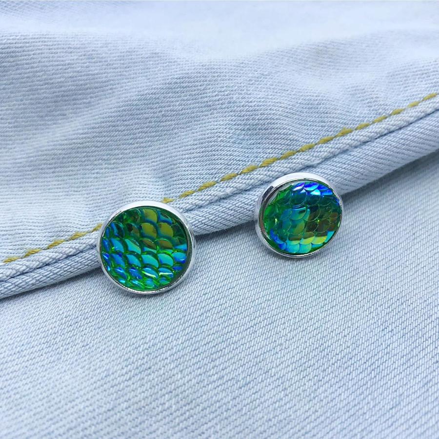 【並行輸入品】AMOR SPES カラーチェンジ オーシャンプリンセススタイル マーメイド シーメイド 海乙女 スタッドイヤリング レディース ガール |  | 03