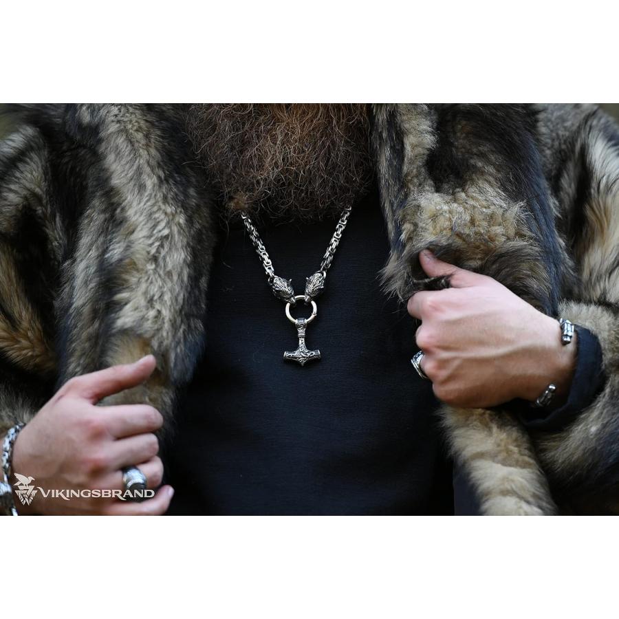 VikingsBrand ハンドメイド ステンレススチール トールハンマー