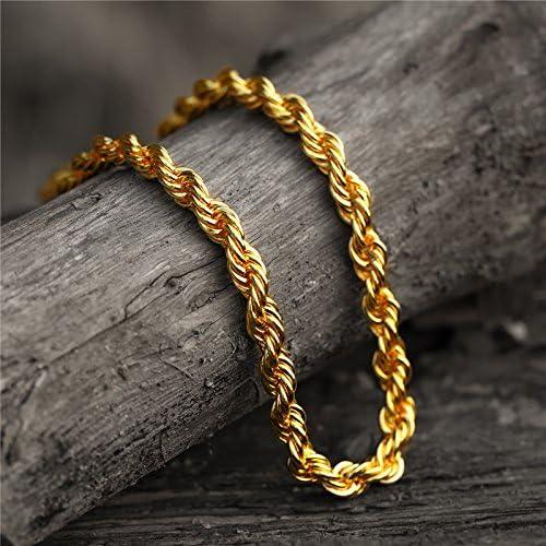 ゴールドロープチェーン ネックレス750 Amazon | [VEXXS] ロープ チェーン ネックレス メンズ 幅3/5mm