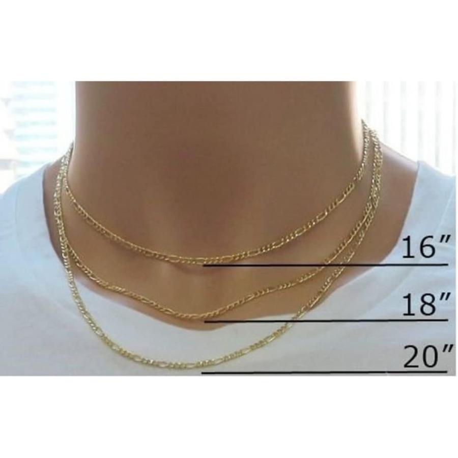 Verona Jewelers 14Kゴールド 2mm イタリアンフィガロリンク Verona Jewelers 14Kゴールド 2mm イタリアンフィガロリンク