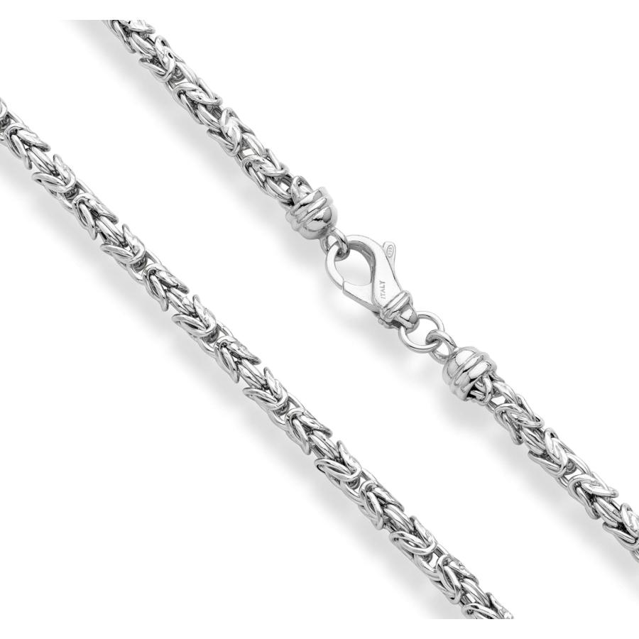 Miabella イタリア製 925スターリングシルバー 4.5mm ラウンド
