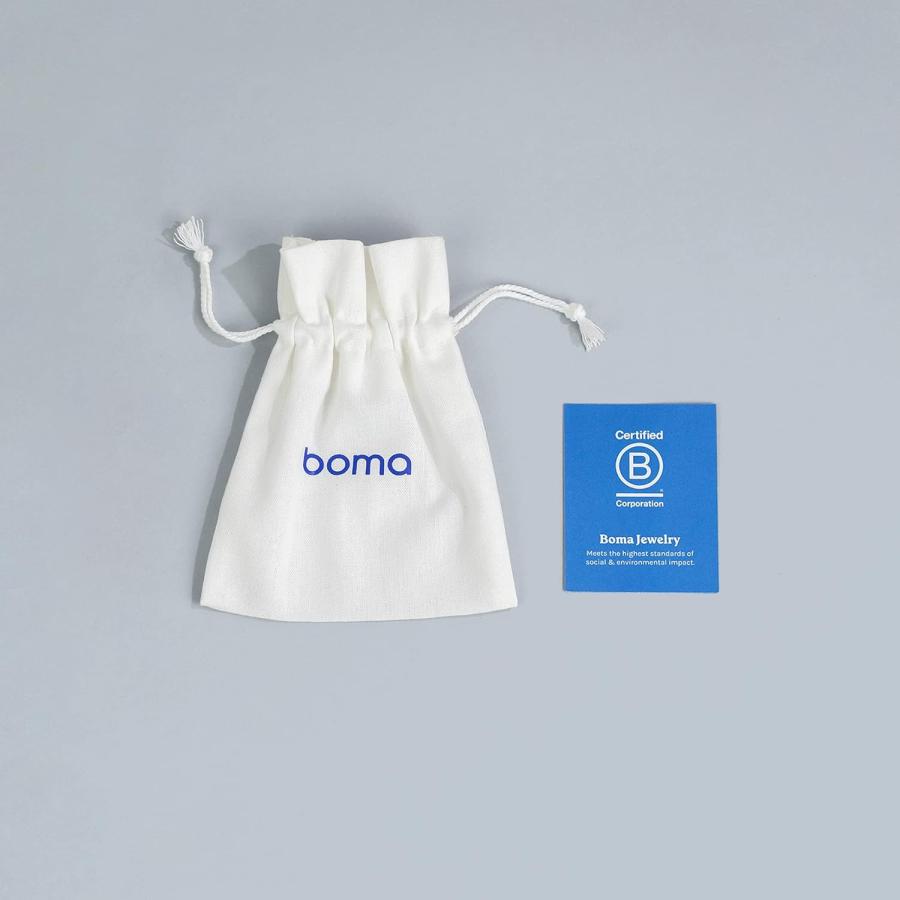 Boma Jewelry スターリングシルバー バリスタイル ボーホー いぶし仕上げ ビーズテクスチャ プルスルーフープイヤリング　並行輸入品