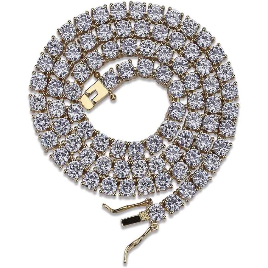 メッキアクセサリー、リング、ネックレス、タイピン、など大量にまとめて 並行輸入品】JINAO ICED Out 18Kゴールドメッキ アイスアウト 人工