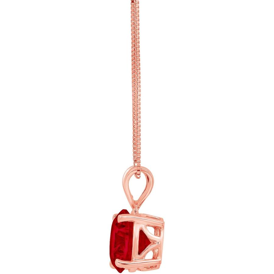 安い直販店 2.95ct Brilliant Round Cut unique Fine jewelry Natural Crimson Deep Red Garnet Gem Ideal VVS1 D Solitaire Pendant Necklace With 18inch Gold Chain b