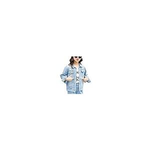 ★決算特価商品★ ASHER FASHION Girls Denim jacket Classic Patterned Embroidered B 並行輸入品