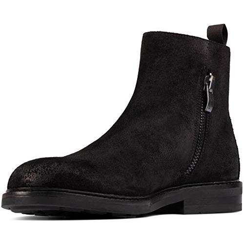 オイルスエード サイドジップブーツ ブラック クラークス Clarks 黒色 オイルスエード サイドジップブーツ ブラック クラークス Clarks