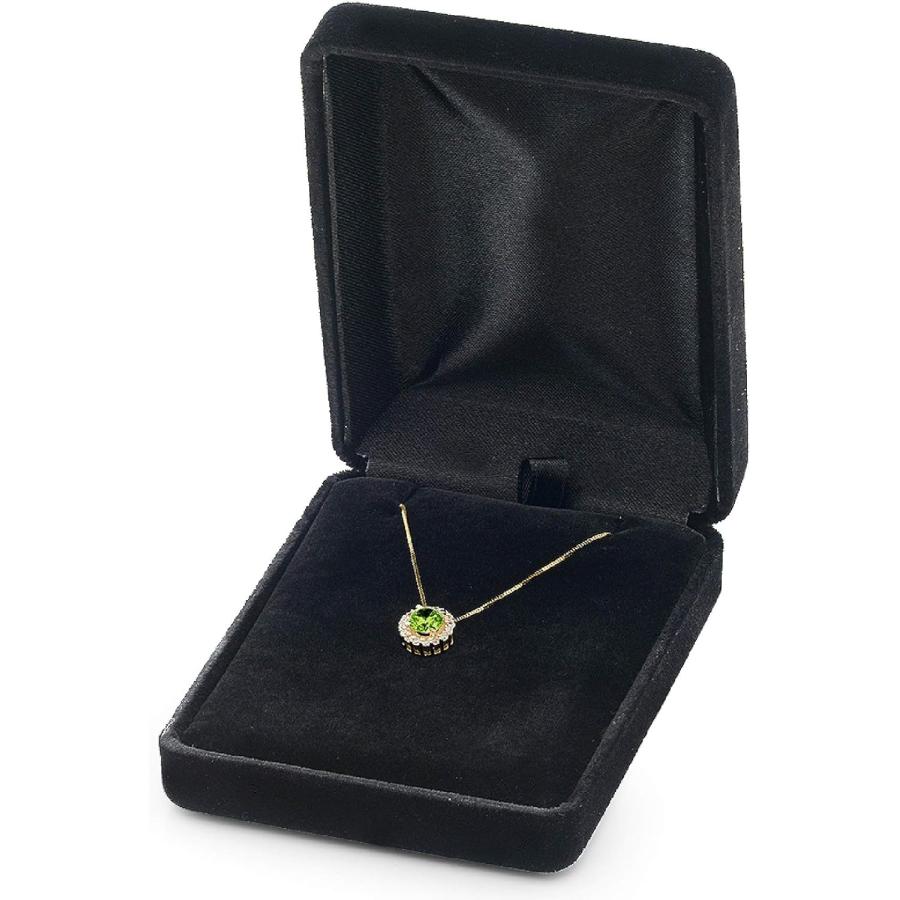 プッシュされた製品 1.35ct Brilliant Round Cut Pave Halo Designer Flawless Genuine Natural Pure Green Peridot Gem Ideal VVS1 Solitaire Pendant Necklace With 18inch Gol