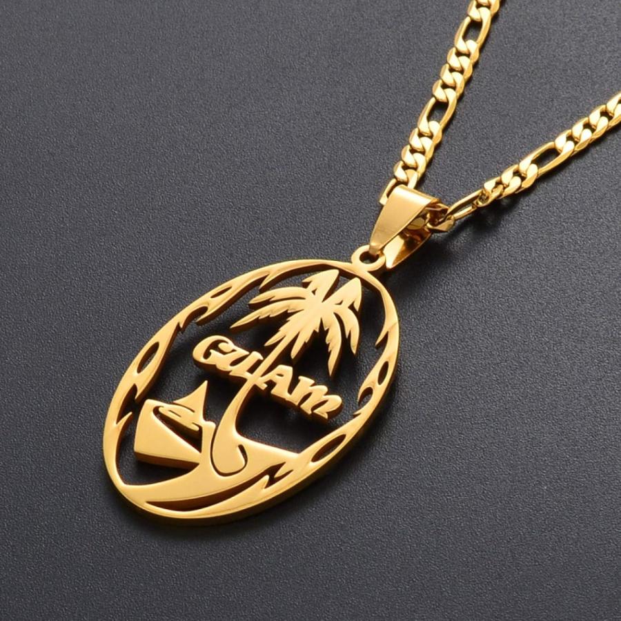 並行輸入品】N/J Guam レディース メンズ ネックレス ゴールド