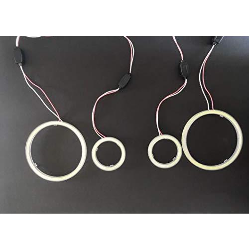 【並行輸入品】BLINGLIGHTS 4x Blue LED Angel Eye Headlight Halo Rings for Can A ...