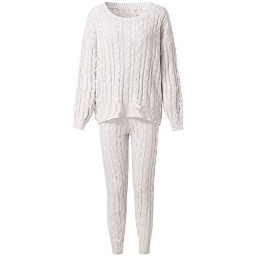 Women's Sweatsuit Long Sleeve Sweater Top and Long Sweatpants 2  並行輸入品 |  | 09