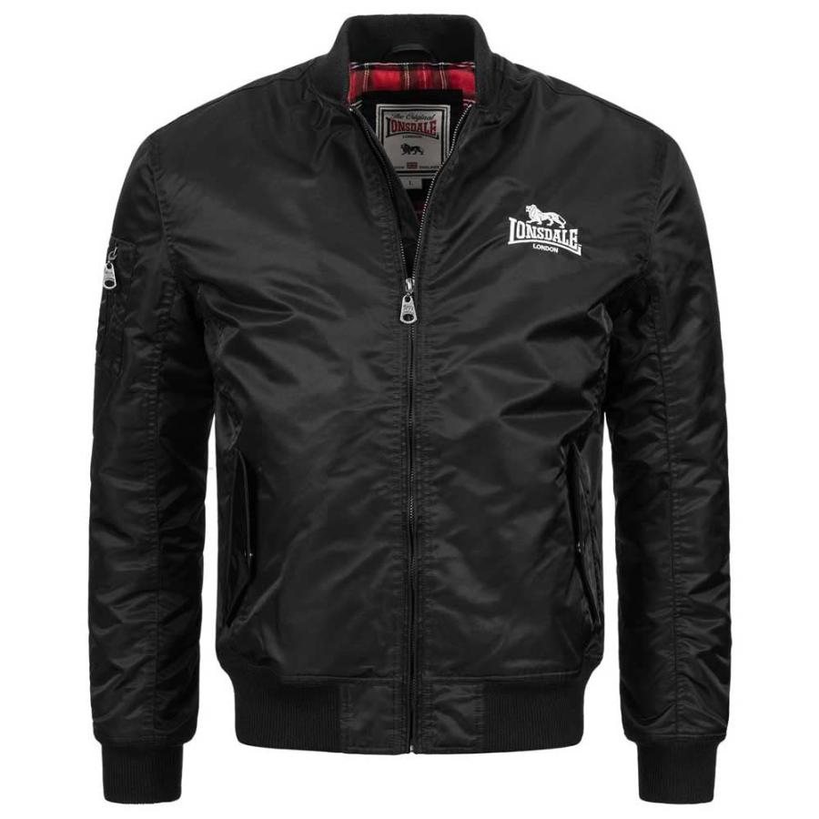 LONSDALE ロンズデール / スリムフィットMA 1ジャケット Black (M) Lonsdale Men Bomber  並行輸入品｜fusion-f｜07