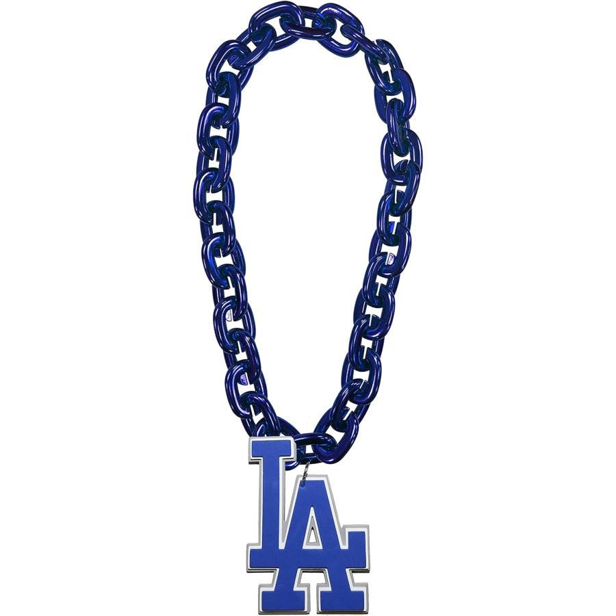 LA ドジャース 3Dフォームマグネット チェーン付き 並行輸入品】ドジャース 3Dファンチェーンネックレス ブルーチェーン