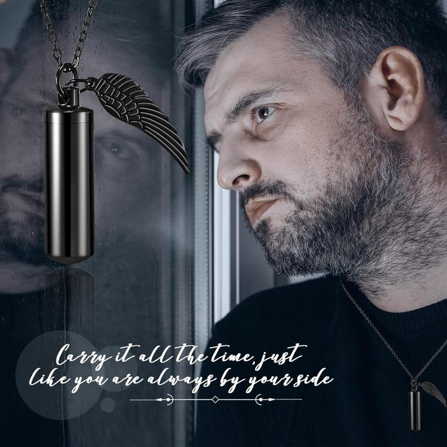 【並行輸入品】MTLEE 骨壺ネックレス 遺灰用 火葬ジュエリー 6個 ステンレススチール 遺灰ジュエリー レディース メンズ メモリアルネックレス |  | 06